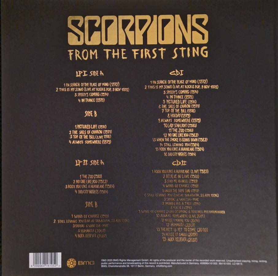 Scorpions – From The First Sting (2LP color+2CD)